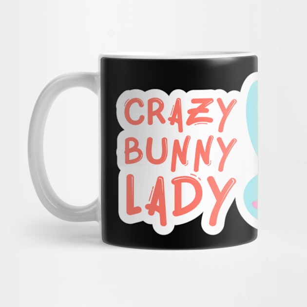 Crazy Bunny Lady by awesome_merch